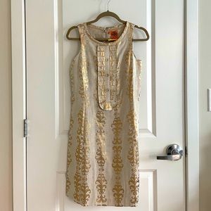 Gold Tory Burch Dress Size 4 $125